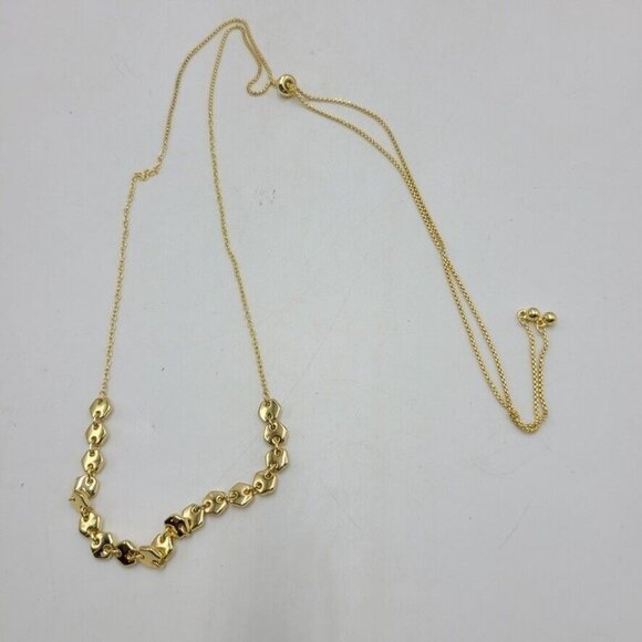 Layers Gold Necklace Drawstring Adjuster Slides LAY-97G 13" to 34" New - Picture 5 of 5
